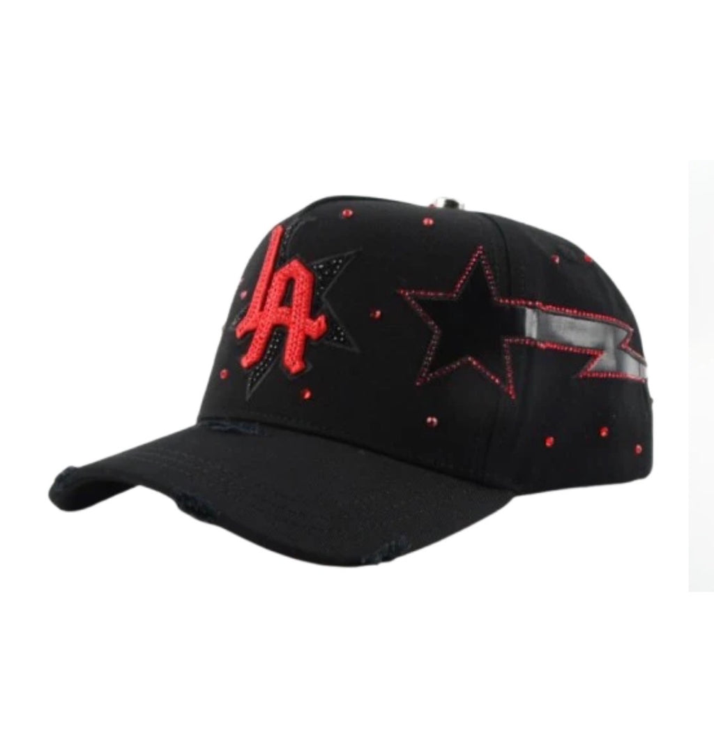 Gorra de La con Estrellas Rojas