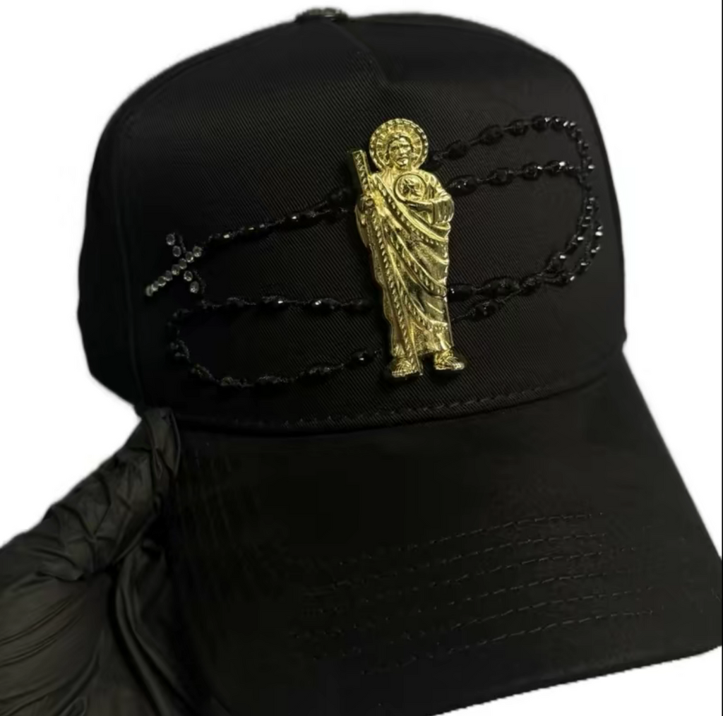Gorra de San Judas con Rosario VISERA ROJA