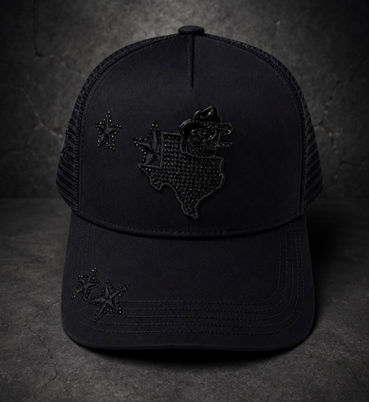 GORRA TEXAS FULL BLACK